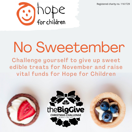 Join us in 'No Sweetember' 2021